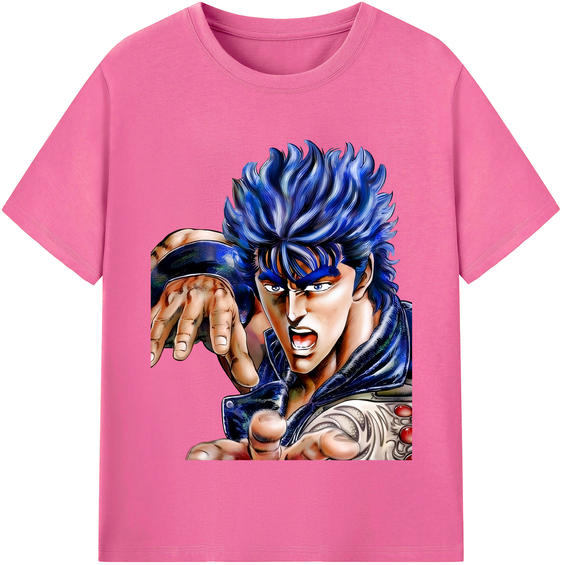 （画像用） 北斗の拳 Fist of the North Star レディースカジュアルプリントTシャツ（綿100％）